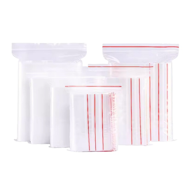 Túi zip chỉ đỏ