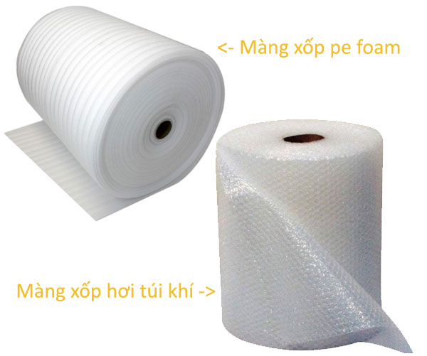 So sánh màng xốp nổ và màng xốp PE Foam